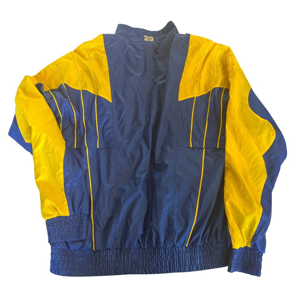 Jordan Mens Full Zip Track Jacket M Blue Windbreaker Athletic Training Active - Picture 2 of 11